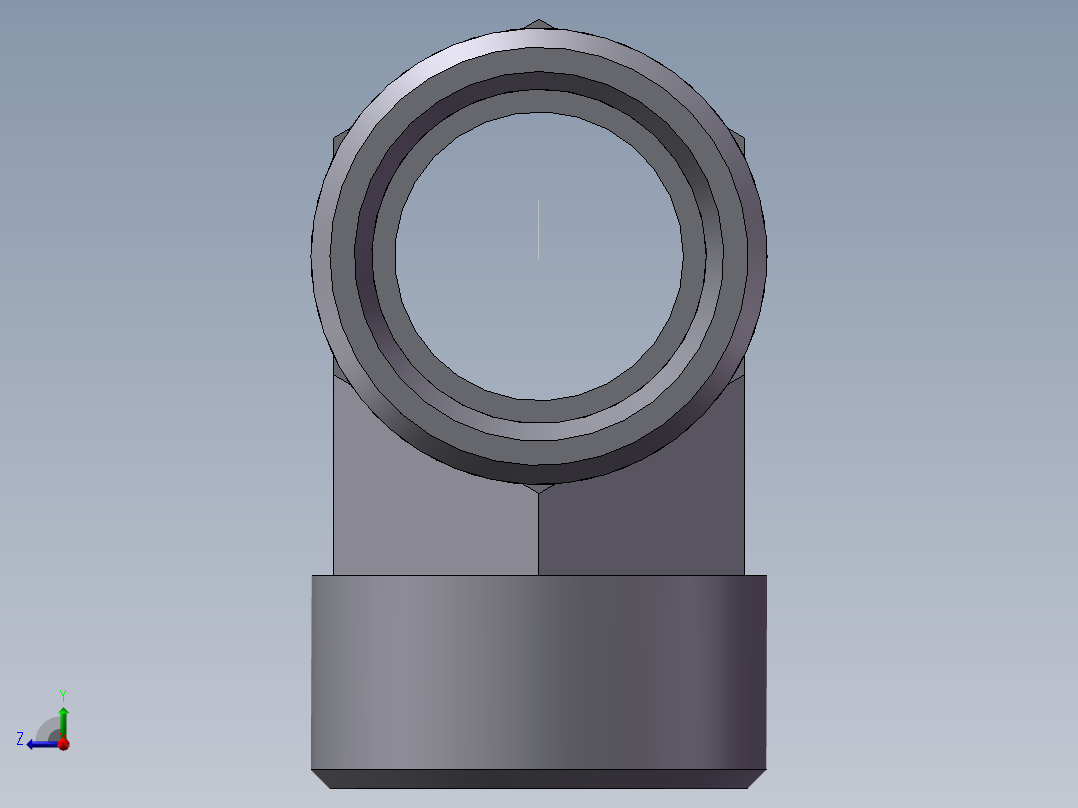 AC+AD 三通接头 T、AC-30右视图