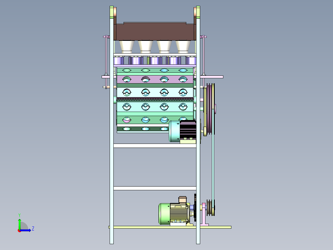 FG-610 汽车橡胶密封件自动分料整形机左视图