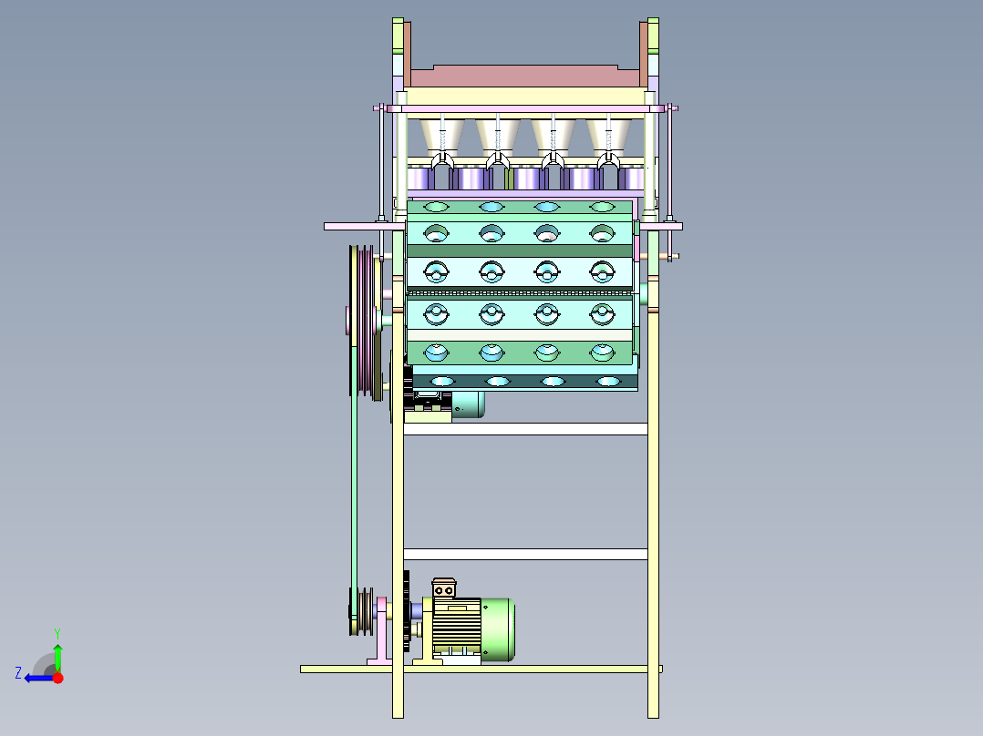 FG-610 汽车橡胶密封件自动分料整形机右视图
