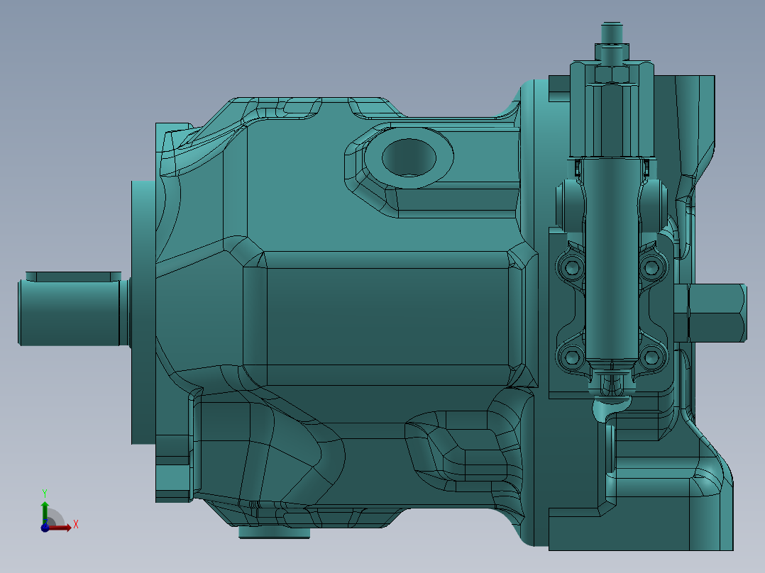 液压泵A10VSO45DFR1-31R-VPA12N00前视图