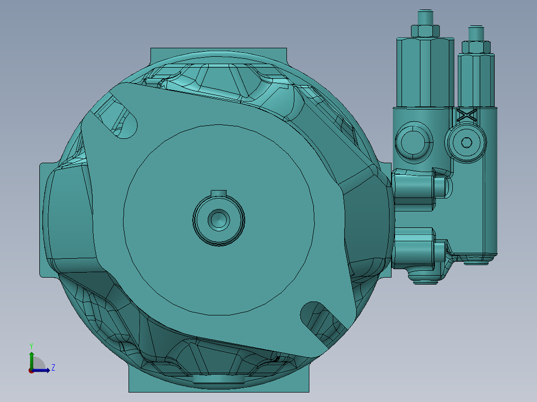 液压泵A10VSO45DFR1-31R-VPA12N00左视图