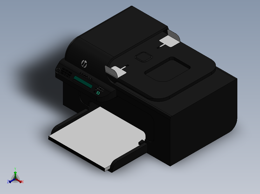 打印机(13)正等轴测图