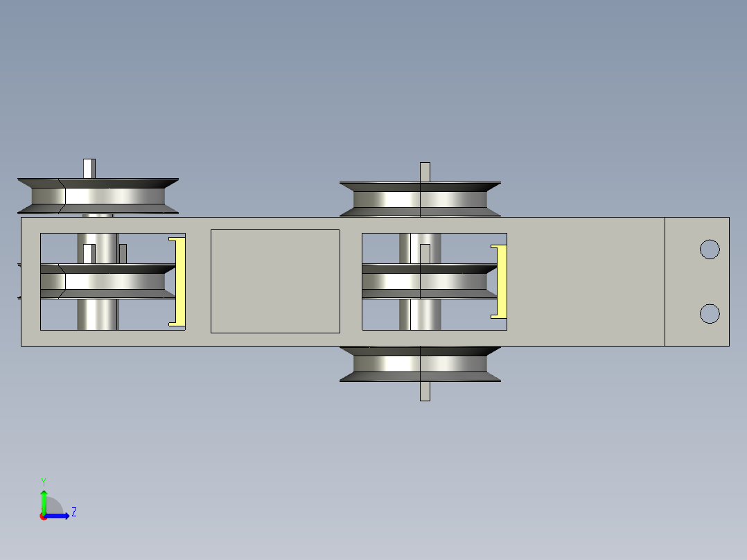 新型硬币分拣机左视图