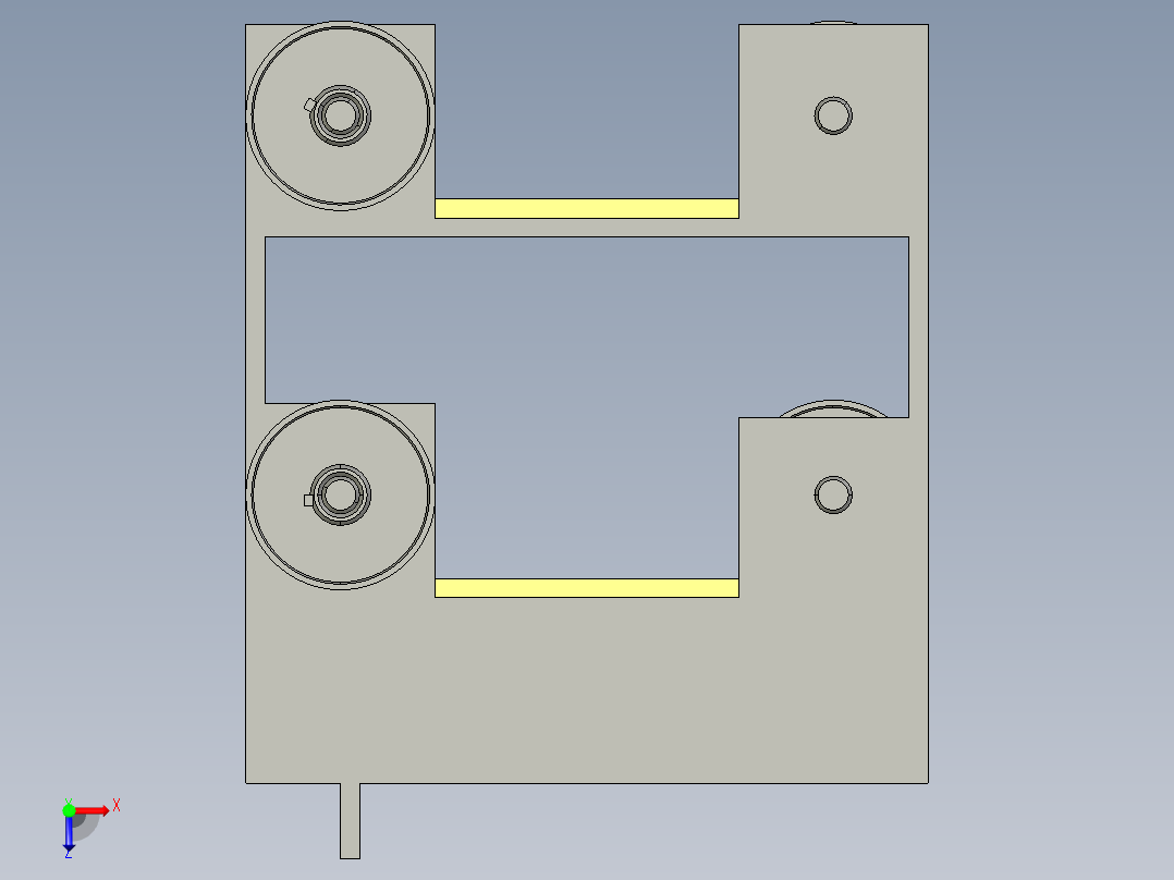 新型硬币分拣机俯视图