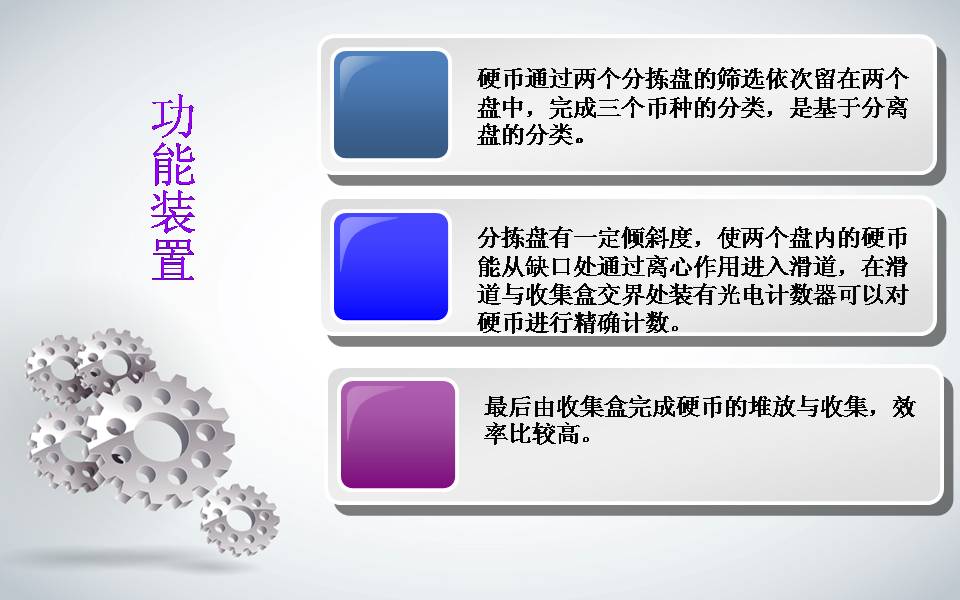 新型硬币分拣机