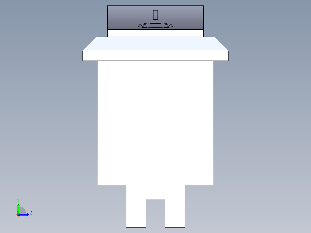 15毫米双引脚开关左视图