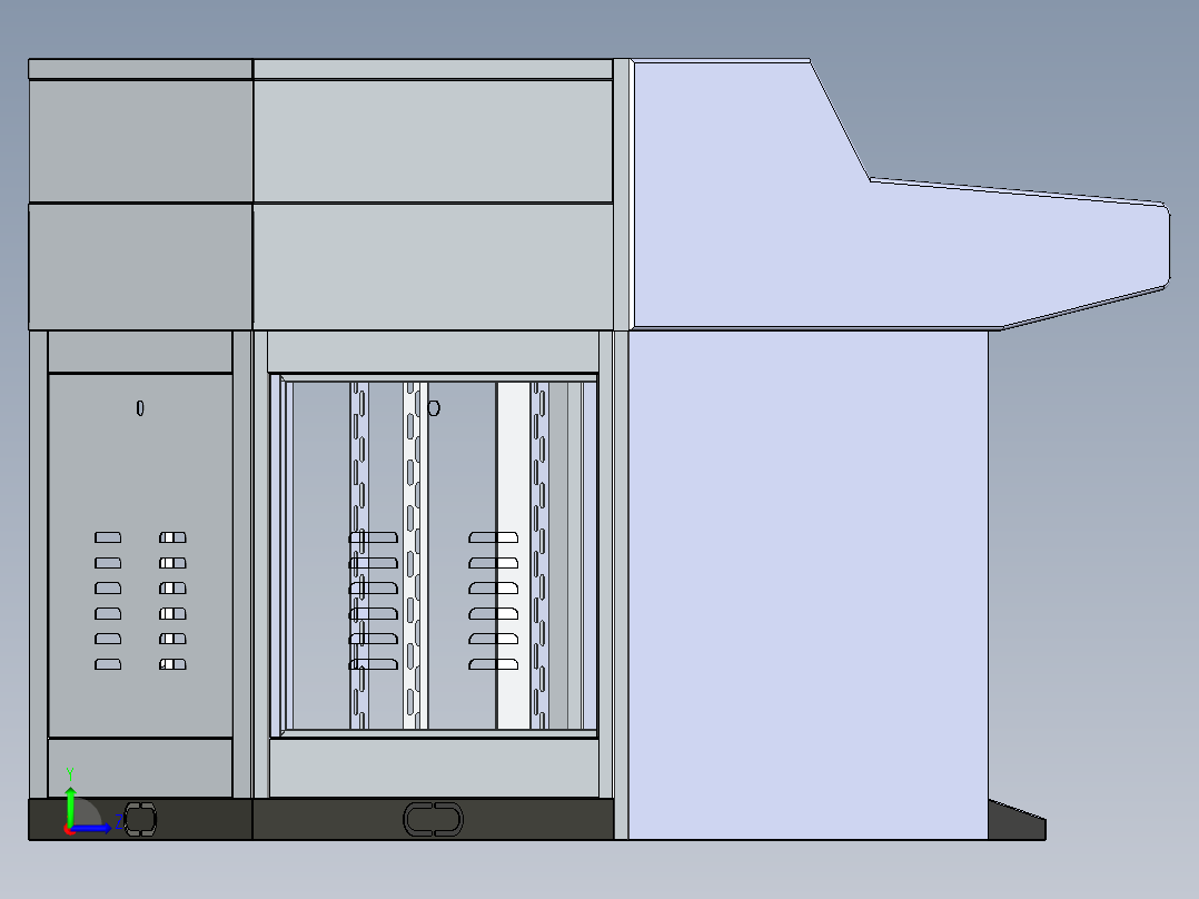 转角操作台左视图