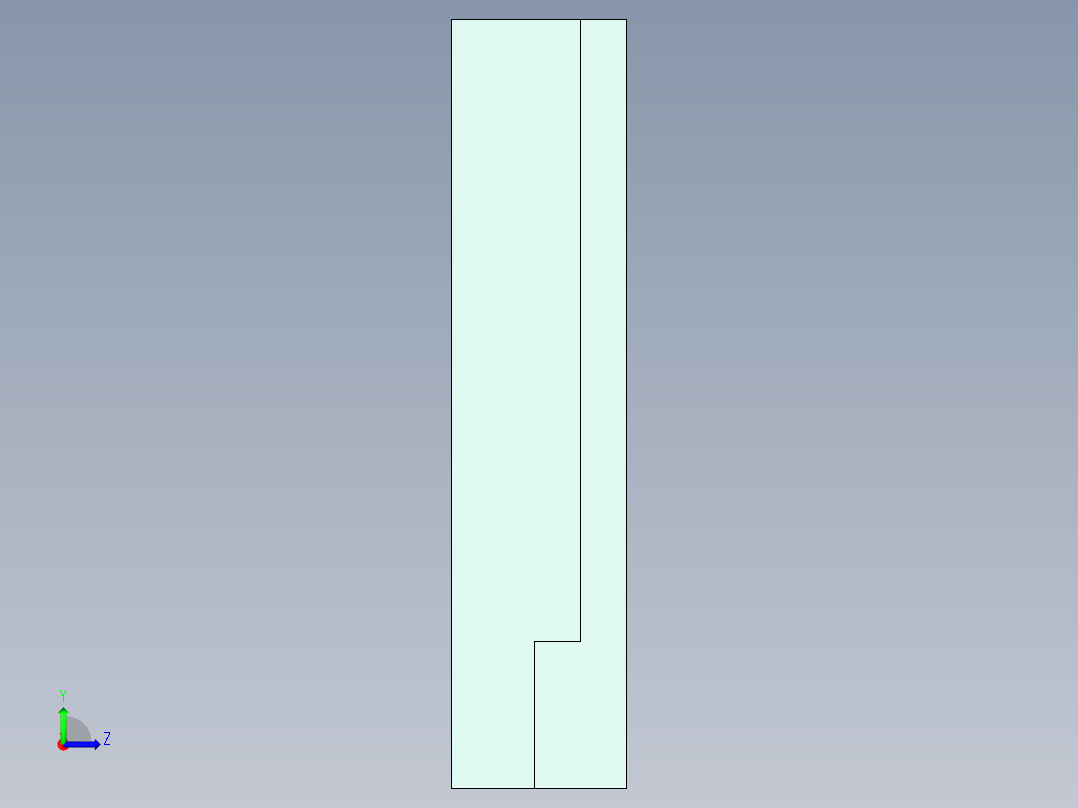 PTC CREO - 自学编程左视图