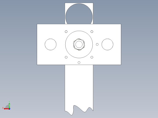 罩圈落料拉深冲孔翻边复合模后视缩略图