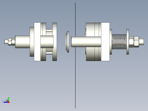罩圈落料拉深冲孔翻边复合模右视缩略图