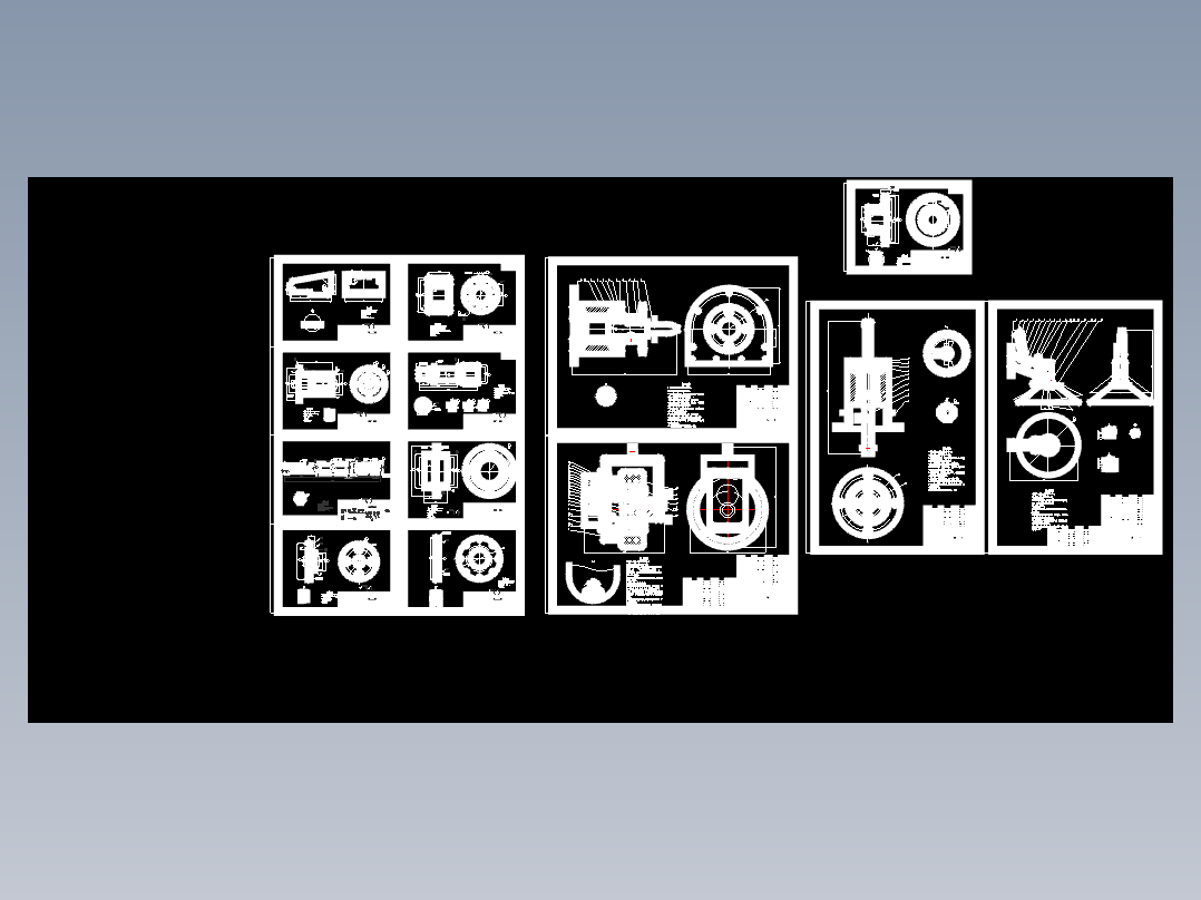 电动清扫车结构设计图纸 216820