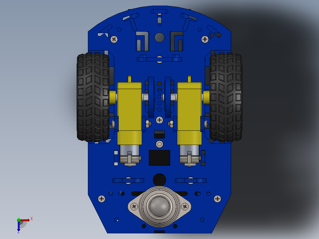 底盘-机器人MAGICIAN DG007P俯视图