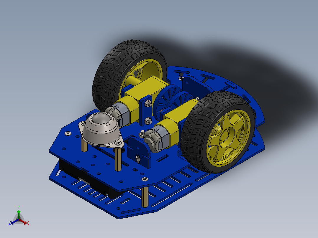 底盘-机器人MAGICIAN DG007P正等轴测图