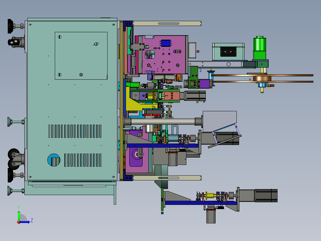 自动插针机（SW模型）左视图