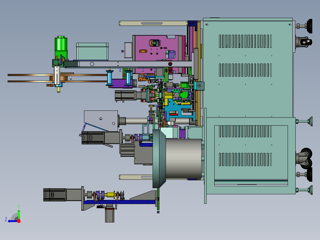 自动插针机（SW模型）右视图