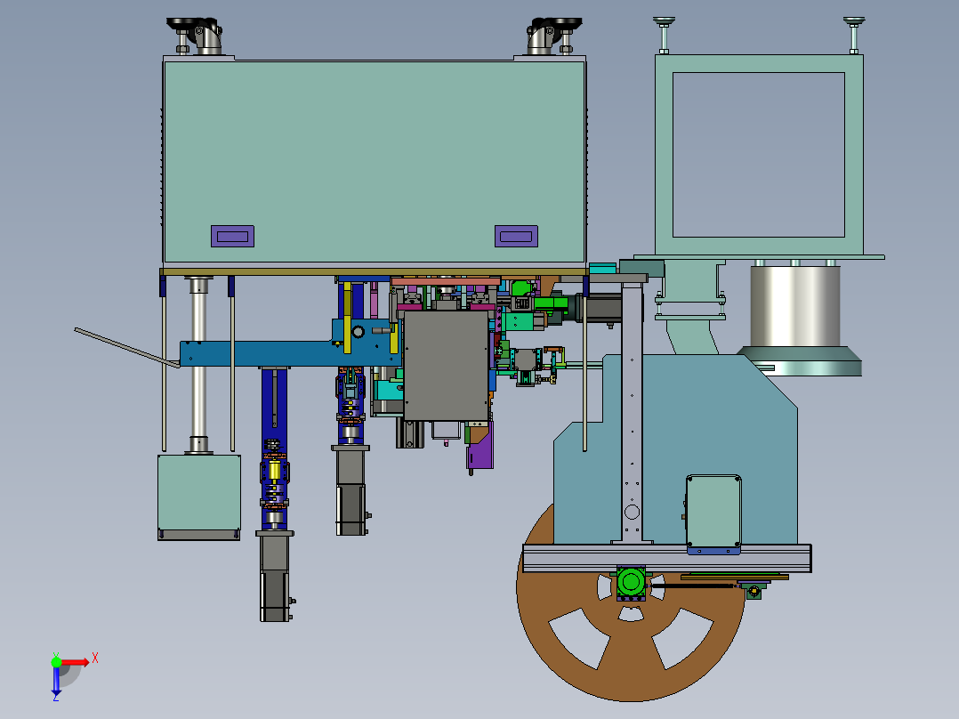 自动插针机（SW模型）俯视图
