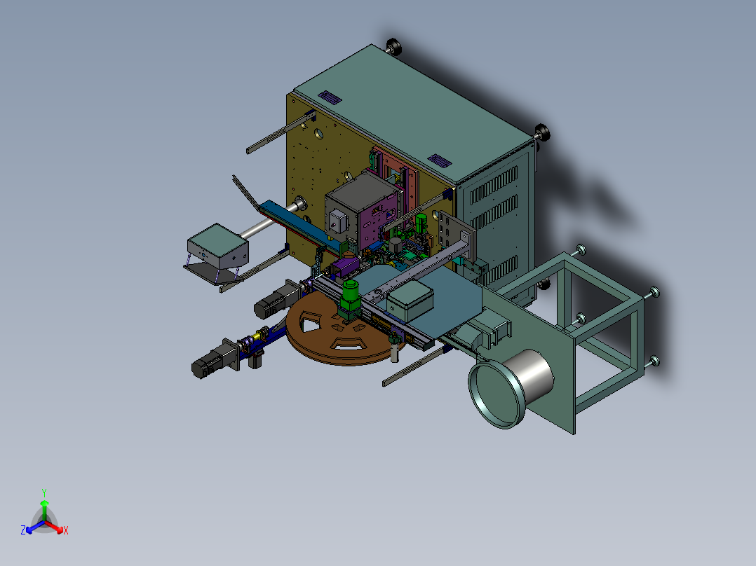 自动插针机（SW模型）正等轴测图