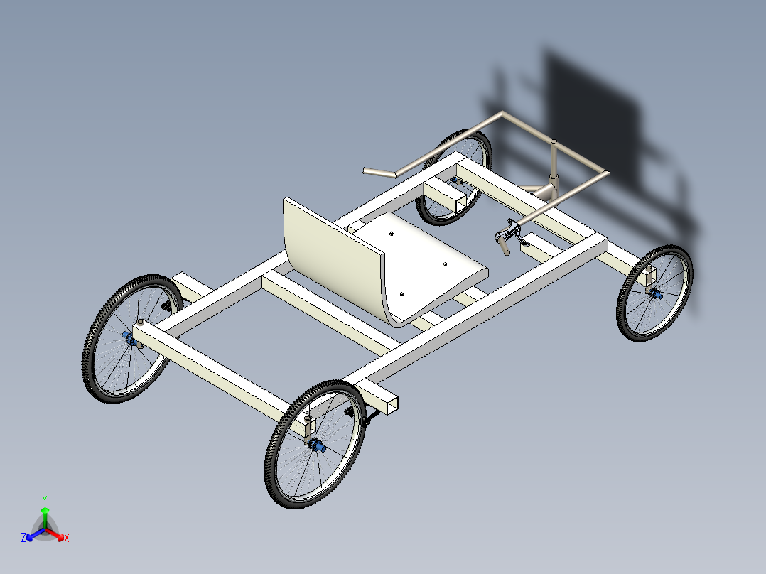 A0004062-大学生soapbox汽车正等轴测图