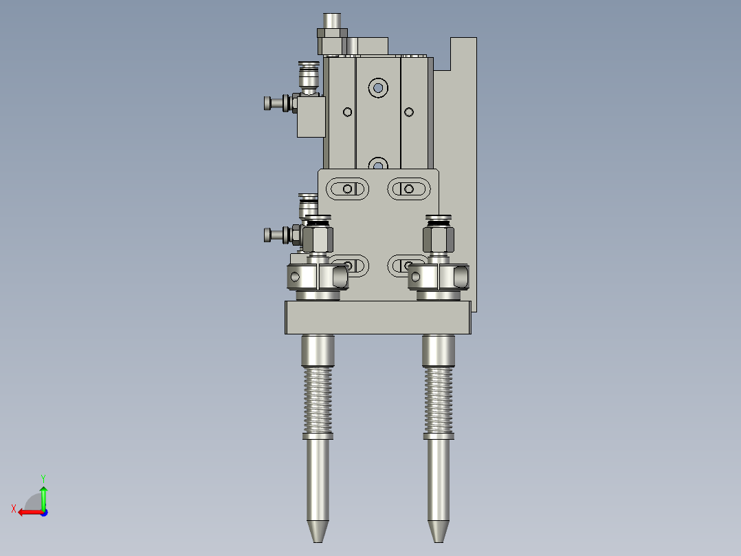 钢珠上料机构后视图