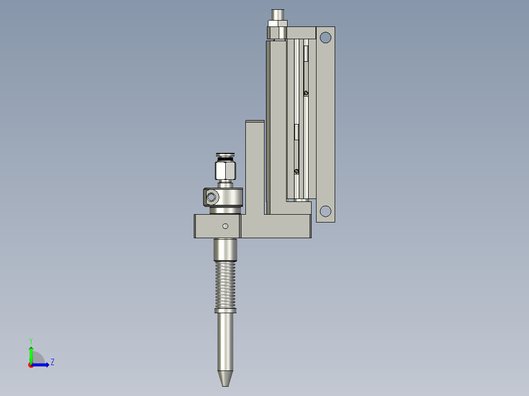 钢珠上料机构左视图