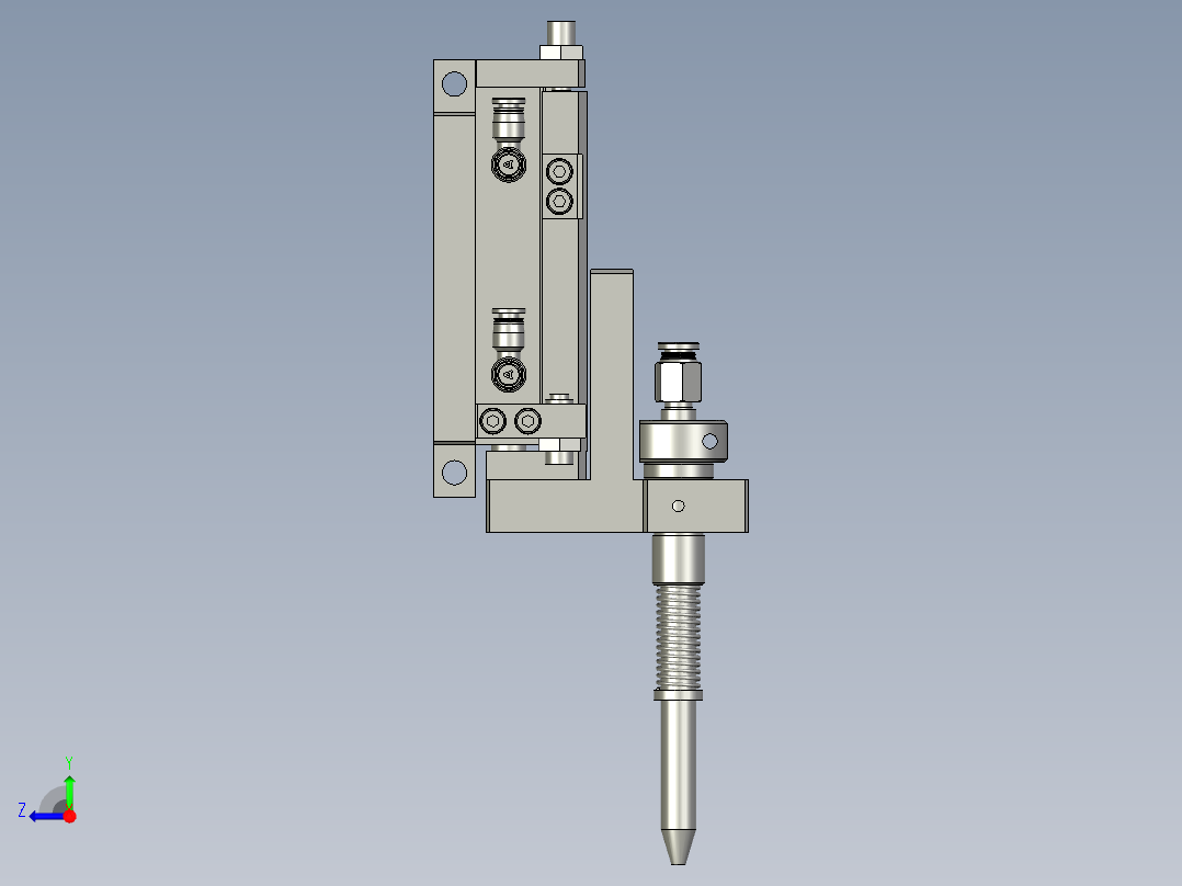 钢珠上料机构右视图