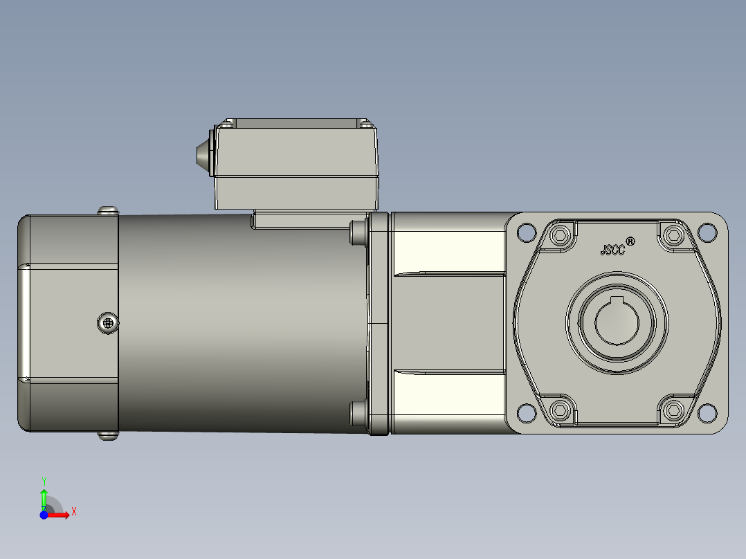 90YT60GV22-90GK25RC-精研电机-变频调速前视图