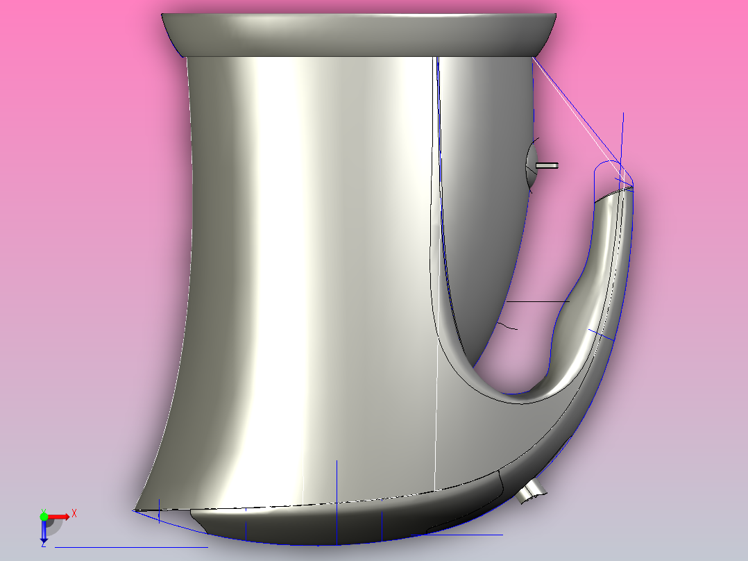 热水壶模型6俯视图