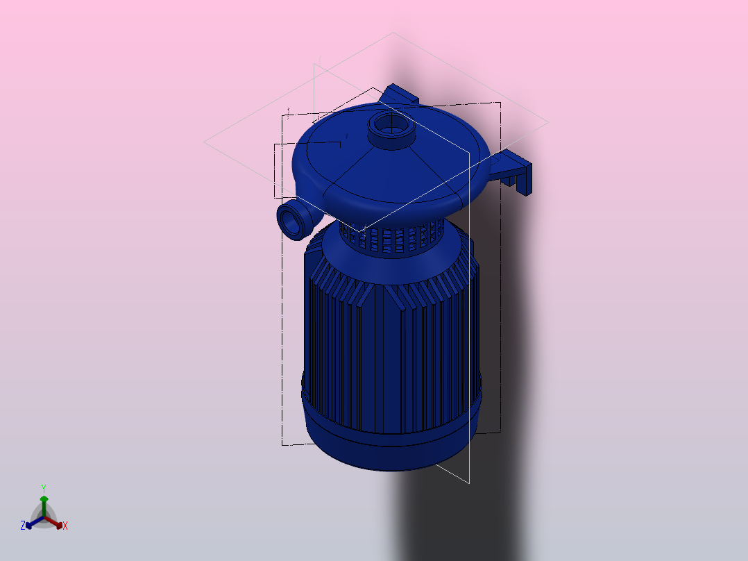 Calpeda泵NM25_20正等轴测图