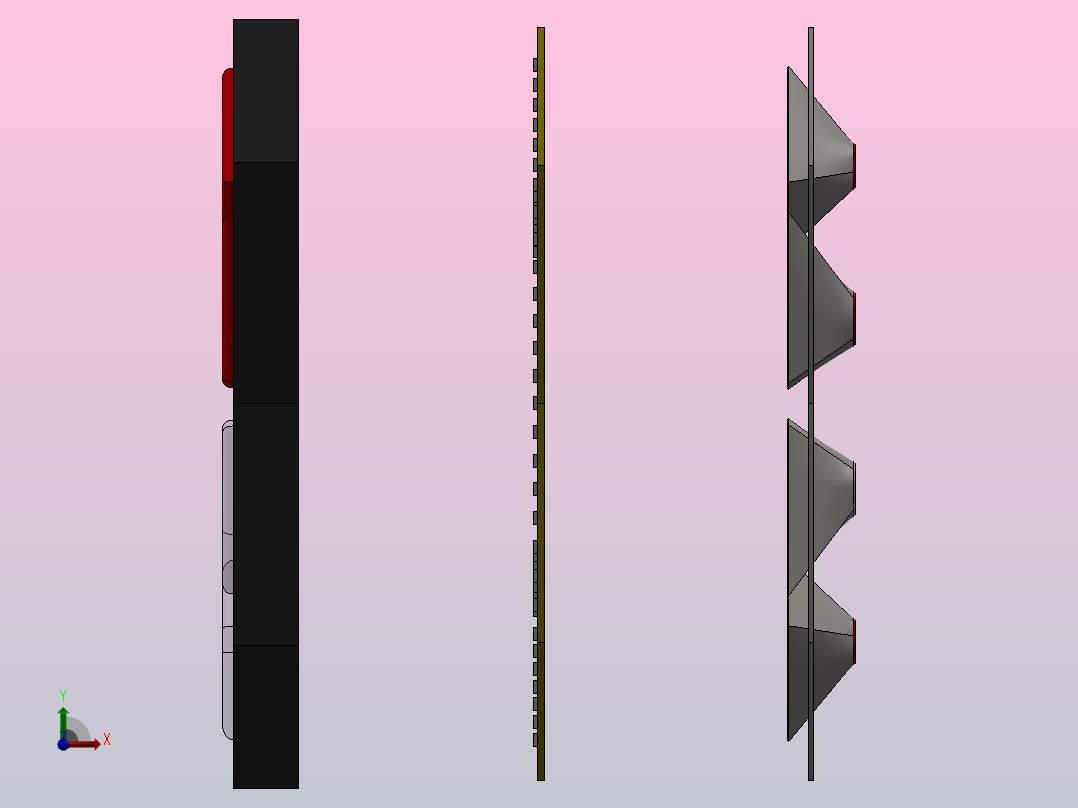 汽车大灯前视图