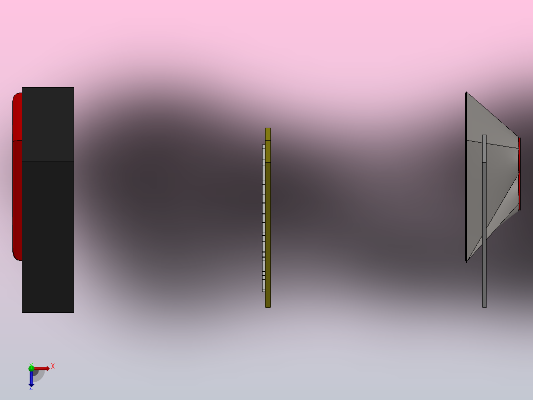 汽车大灯俯视图