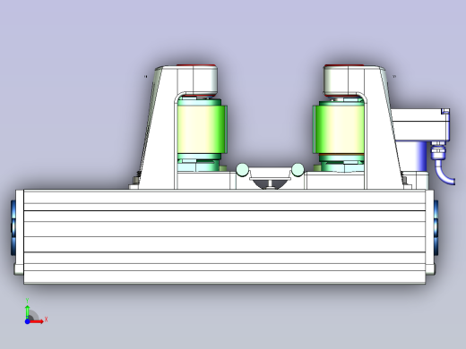 一款垂直输送机3D模型前视缩略图