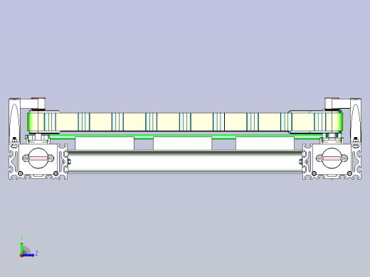 一款垂直输送机3D模型左视缩略图
