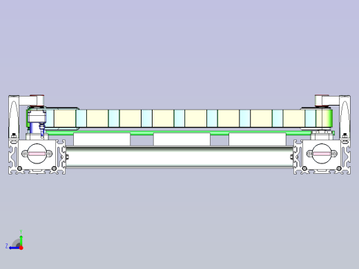 一款垂直输送机3D模型右视缩略图