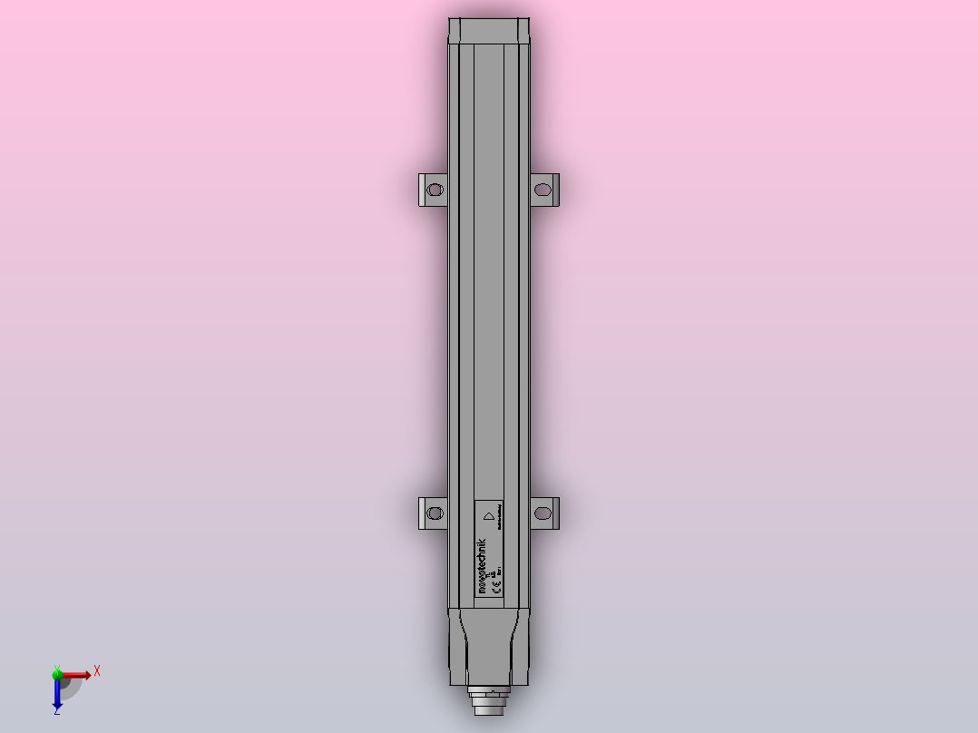 德国novotechnik 磁致伸缩位移传感器TLM_0150_001_114_102俯视图