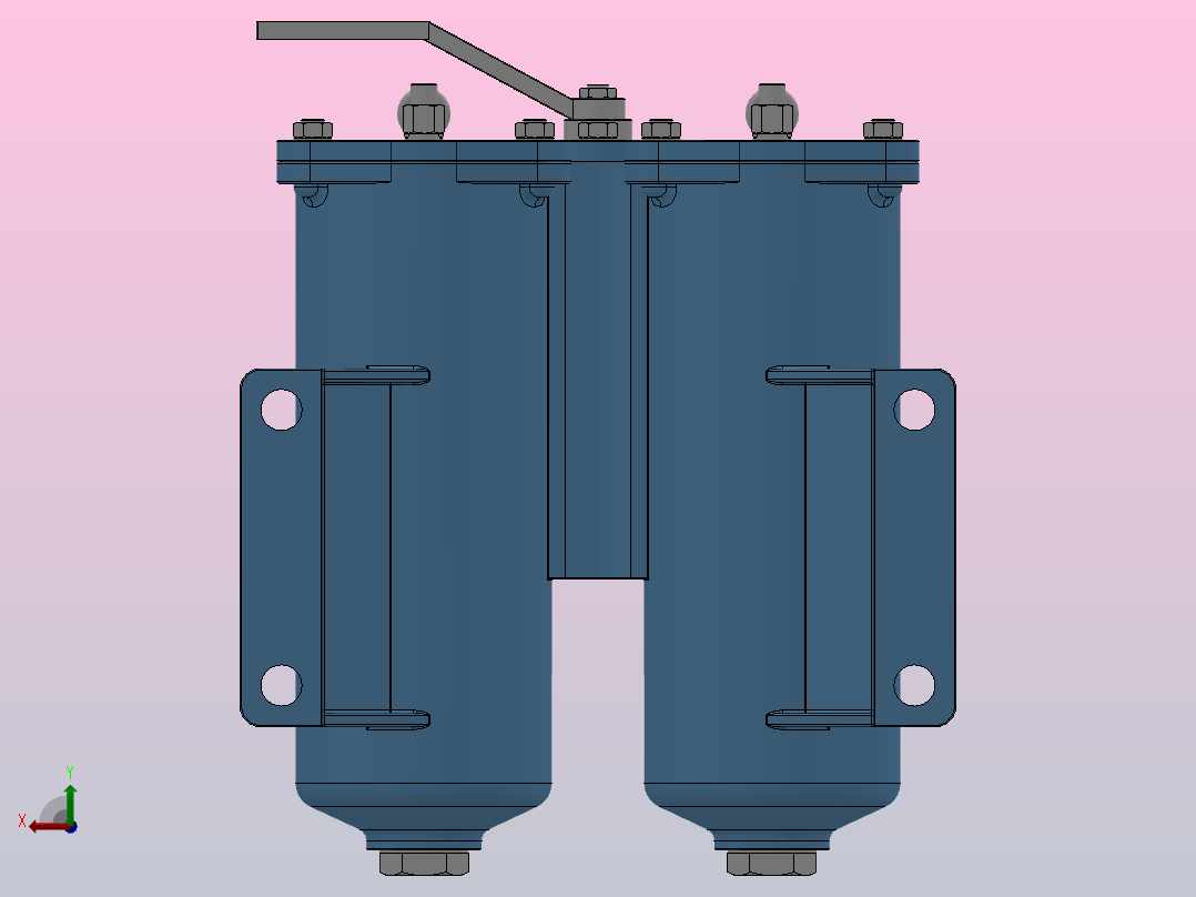 SPL系列双通网片式油滤器(SPL15-40)_SPL20后视图