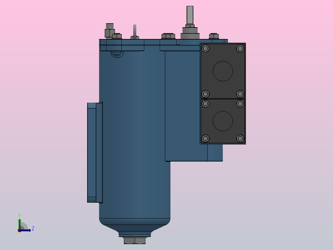 SPL系列双通网片式油滤器(SPL15-40)_SPL20左视图