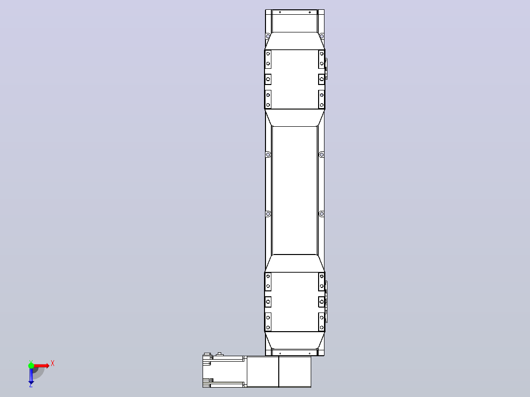 皮带直线轴双滑块型TPA-GCBS-150-P80-L150-DR-M75-N3俯视图