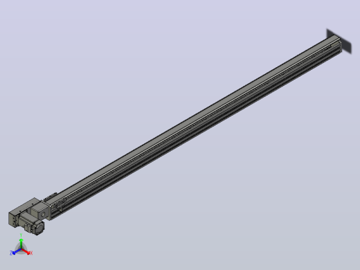 皮带直线轴半封闭可选导轨TPA-HNB-65S-90-L1700-ML-Y-P10-N3正等轴测缩略图