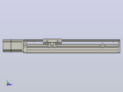 SYS12-BC-200-200W滚珠花健、支撑座、滚珠丝杠、交叉导轨、直线模组.STEP左视缩略图