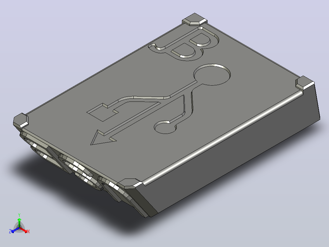 usb sd microsd支架12正等轴测图