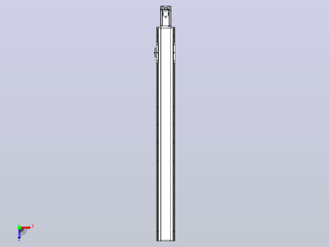 日规模组半封闭丝杆TPA-HNR-105D-1610C-L950-M-Y-P40-N3俯视图