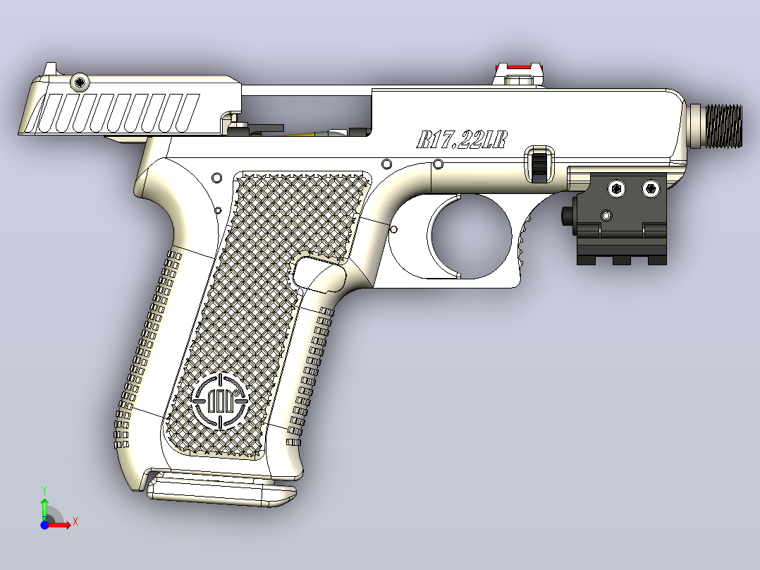 沙漠之鹰 awesome-gun-模特系列前视图