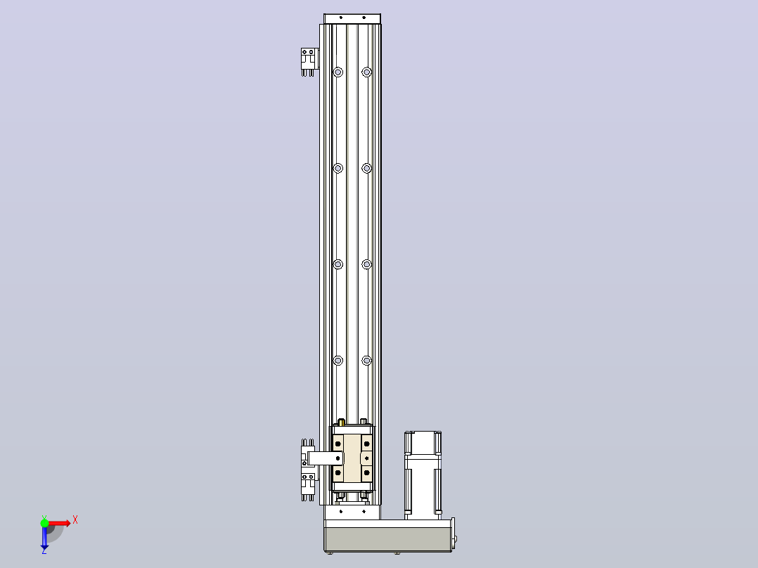 KK60-500A1-HL0 模组 标准A1滑座 KK60-A1-HL0 替换上银俯视图