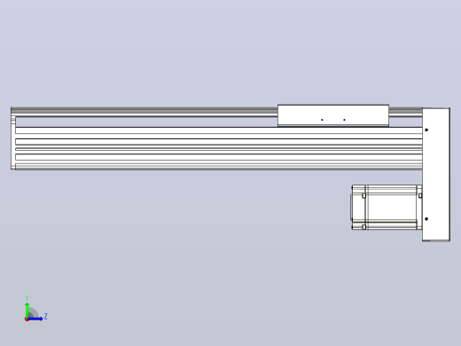 日规模组半封闭丝杆TPA-HNR-202D-2510C-L400-MP-C-P75-N3左视缩略图