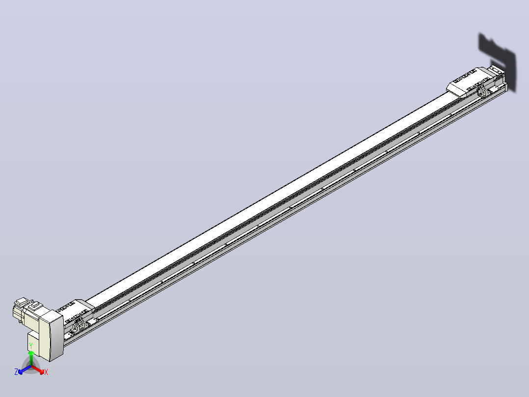 皮带直线轴双滑块型TPA-GCBS-50-P42-L550-RU-M10-N3主视图