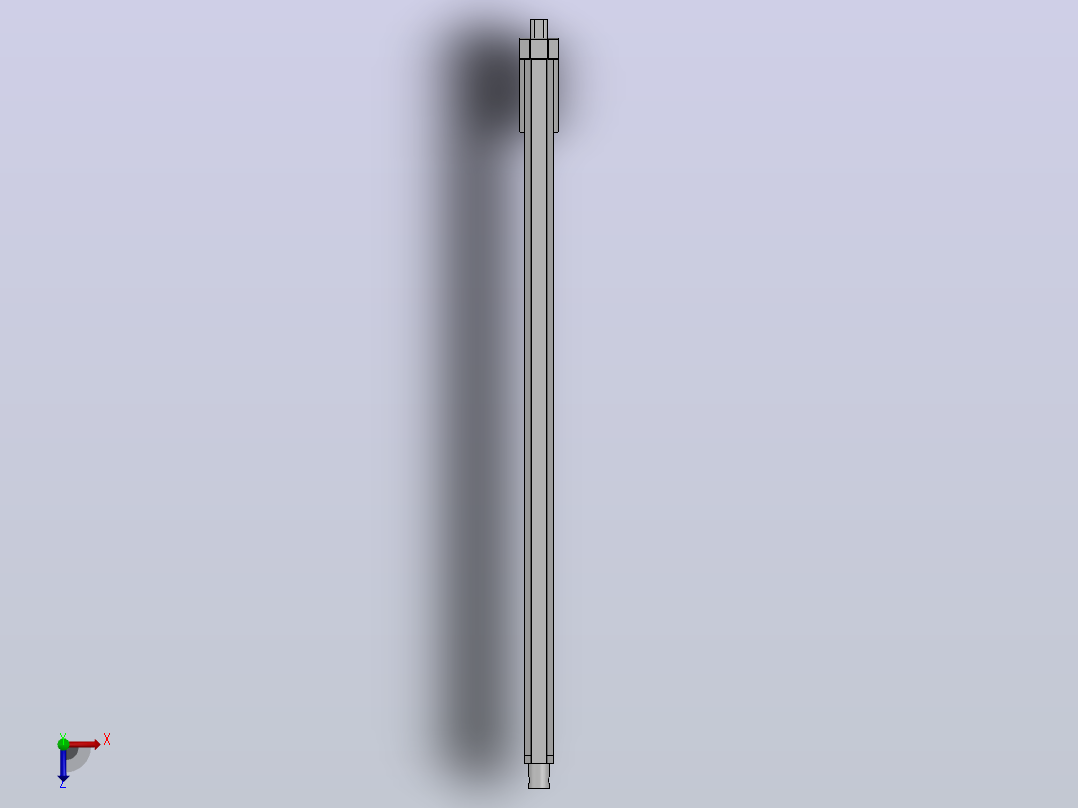 1000N电动推杆(ZJWSN-YF)[ZJWSN-YF-S650]俯视图