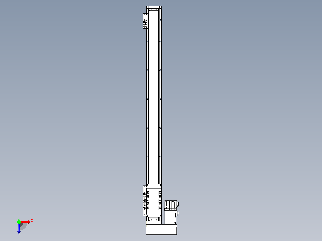 滚珠丝杠直线轴内置导轨TPA-GCR-50-1210C-L600-ML-M10-N3俯视图