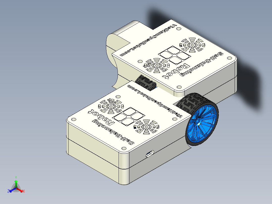 单轴平衡机器人3D图纸正等轴测图