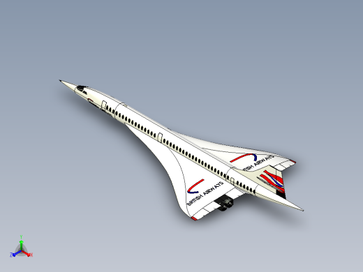 协和超音速客机CATIA V5 r21