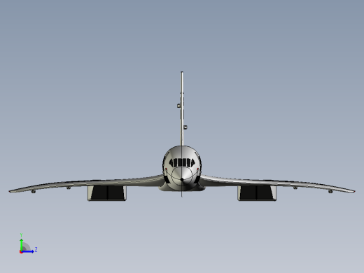 协和超音速客机CATIA V5 r21左视缩略图